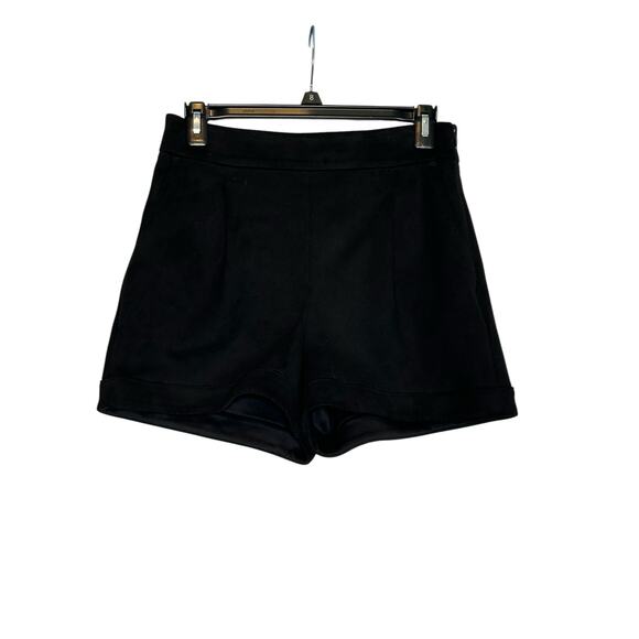 Express black velvet  pleated high shorts size 2 - Picture 12 of 16